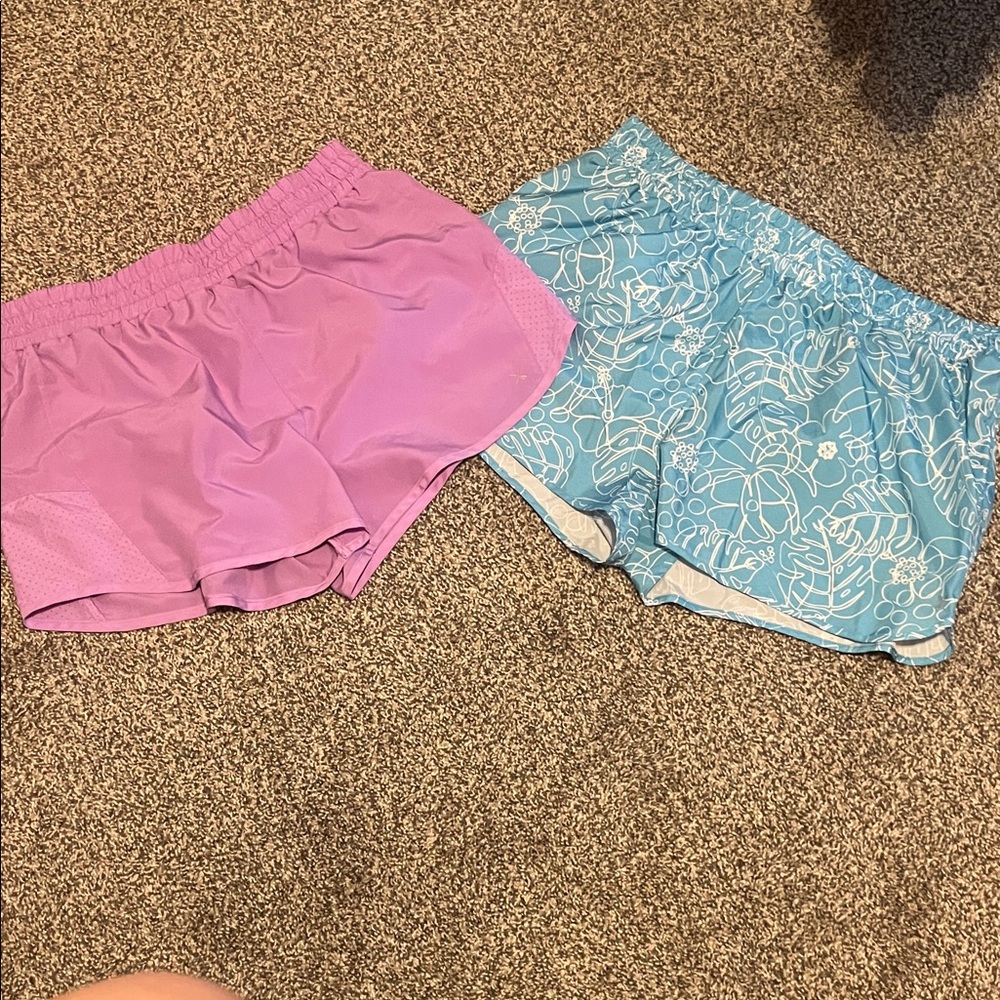Purple and Blue Athletic Shorts